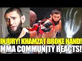 Khamzat Chimaev STRUGGLED against Kamaru Usman due to broken hand, UFC 294 Khamzat, Usman reactions