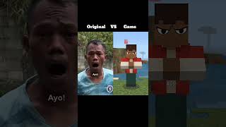 Original VS Game - Ini Panas (Versi 2) #minecraft #funny #shorts
