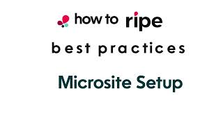 Full How to Build a Custom Event Microsite, Search Widget & Landing Page | Ripe Tutorials News