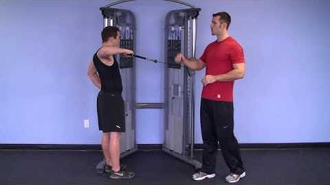 Cable Standing One Arm Row and External Rotation   PG