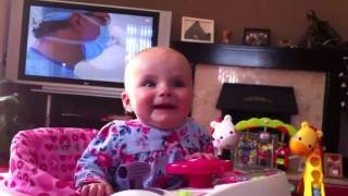 Baby Laughs At Dad When He Sneezes Multiple Times Very Cute
