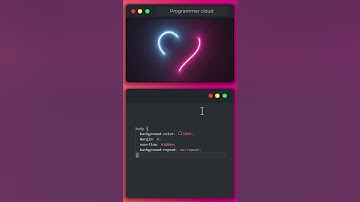 💖 Glowing Neon Heart Animation with HTML CSS JS
