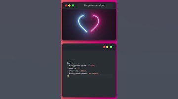 💖 Glowing Neon Heart Animation with HTML CSS JS
