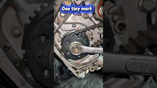 This Tiny Timing Mark Can Make or Break an Engine #EngineTiming #EngineRepair #AutoMechanic #Shorts