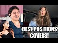 Vocal Coach Reacts to Ariana Grande - positions BEST COVERS!!!