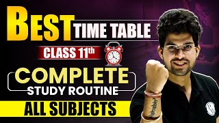 Class 11th Best time table All Subjects || Strategy for Last 6 Months 👍 || Commerce Wallah by PW