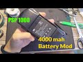 PSP 1000 - Battery Mod 4000mah