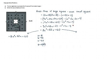 Example Word Problem - Factoring Quadratics