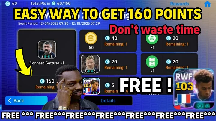 🚨 EFOOTBALL 2026 MOBILE: HOW TO GET 160 POINTS & FREE GENNARO GATTUSO & MICHAEL OLISE.