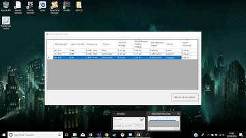 Photoelectric Effect Simulator - AQA A Level Computer Science Coursework Testing