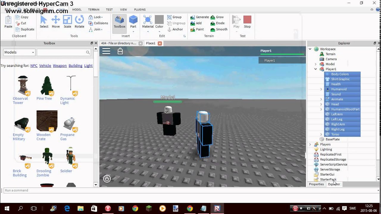 How To Make A Model Of Yourself Or Someone Else Roblox Youtube