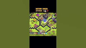 Meteor Golem Attacking rage |#coc #clashofclans #shorts #shortvideo