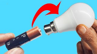 Wrap an Led Bulb on Just use Common 1.5v Battery and Fix all Led Lamp in your Home