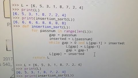 Sorting Algorithms. Part 3: Insertion Sort