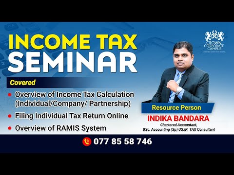 Income Tax Seminar  - Just Checkout More Info Below Description 👇