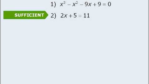 GMAT Data Sufficiency - Lesson 14 - Choosing a Statement