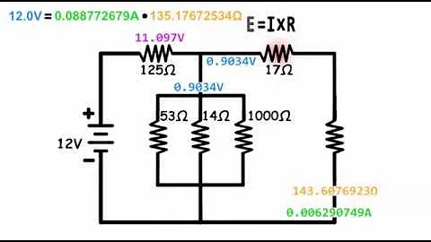 Parallel Series Resistor DC Circuit Analysis