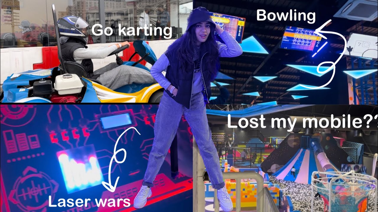 India s Largest Trampoline Park Vlog HOP UP Zirakpur Lost My