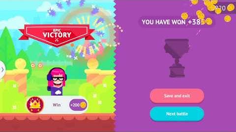 Bowmasters: gameplay part 7 Easy tournament (android)