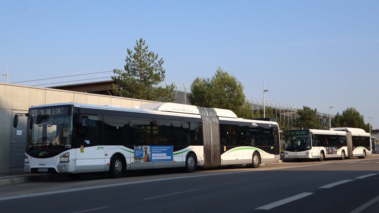 Iveco Urbanway 18 GNV n°775 | ligne 23 Haluchère - Batignolles - 50 Otages | Réseau TAN | Nantes