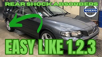REAR SHOCK ABSORBERS VOLVO V70 2000 to 2007 P2 PLATFORM. HOW TO REPLACE STEP BY STEP AND SAVE A LOT
