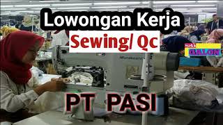 Lowongan Kerja OPERATOR SEWING PT PASI 20102021 Lowongan Kerja OPERATOR SEWING PT PASI 20102021