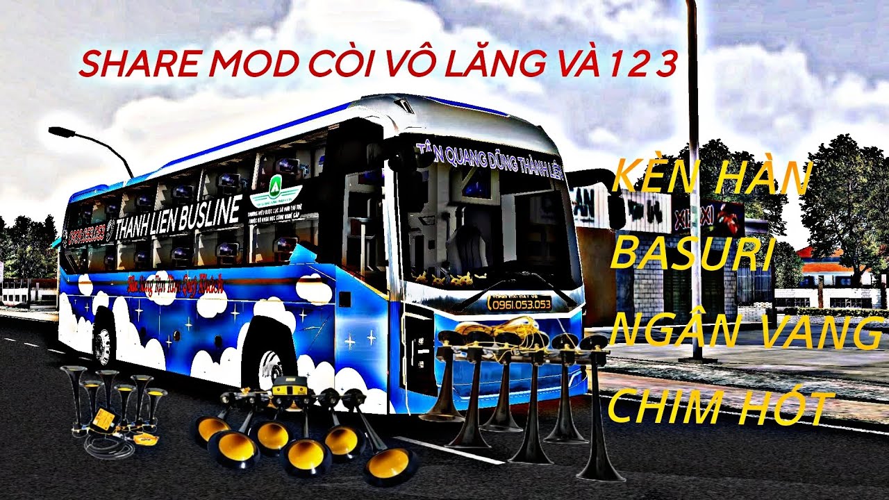 SHARE MOD CÒI VÔ LĂNG VÀ 1 2 3. BUS SIMULATOR INDONESIA
