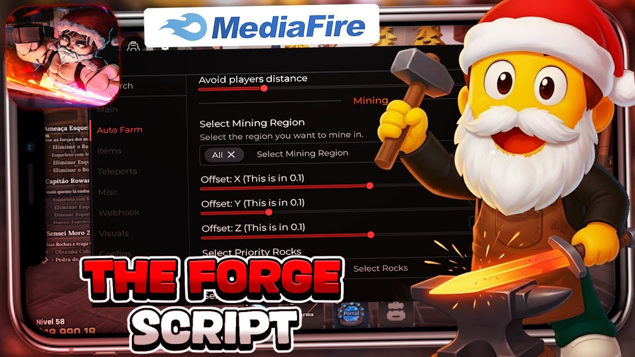 The Forge [XMAS] SCRIPT - AUTO ICEBERG - AUTO GOLEM BOSS - AUTO QUEST - AUTO FARM ORE - MORE !✅