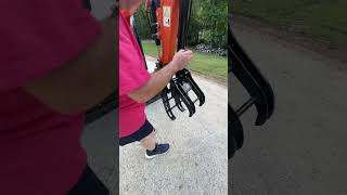 Mini excavator grappler installation connection  install