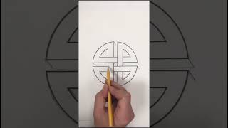 How to Draw a 3D Celtic Knot #shorts #drawing #art #celtic✍️☘️🪢