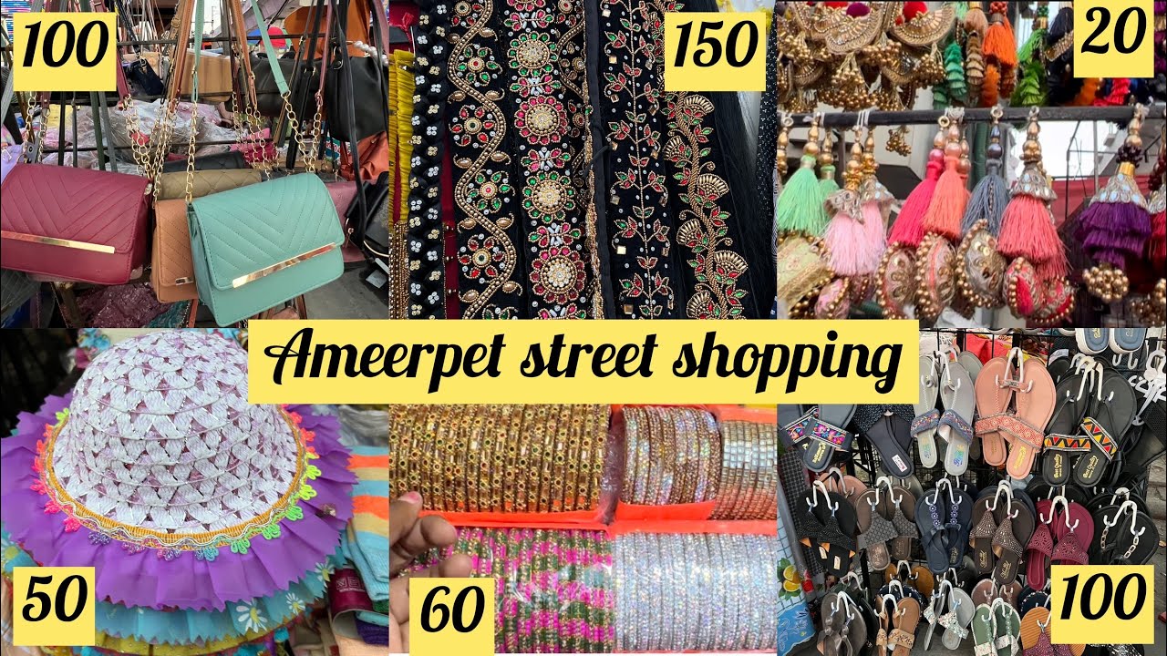 Cheap and best street shopping in Hyderabad shopping 