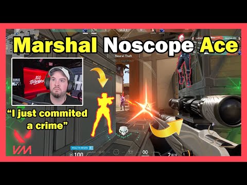 INSANE NOSCOPE ONLY ACE WITH MARSHAL - VALORANT Best Plays & Funny Moments #24