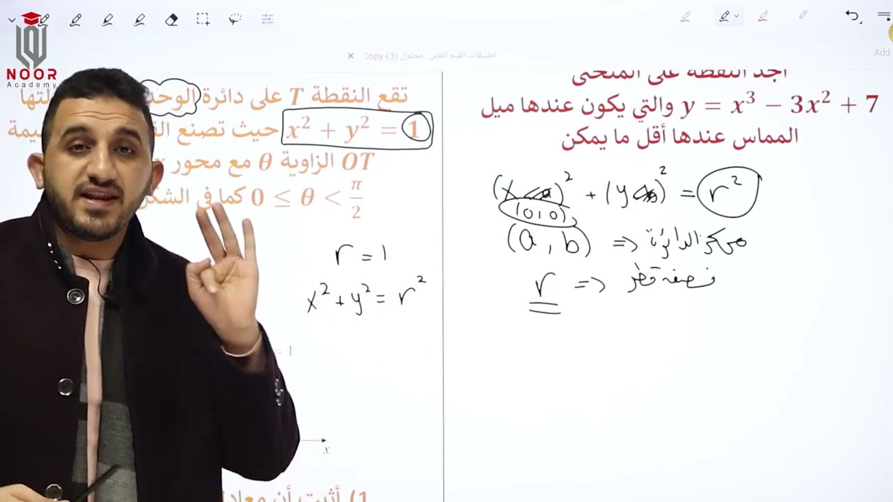 حصة ( 12) : تطبيقات القيم القصوى 