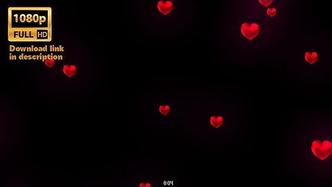 Red heart particles template video HD || Black screen template video _#Pksediting