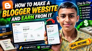 Full How to Make a Blogger Website and Earn Money in 2026 💰 | Free Website Tutorial Guide