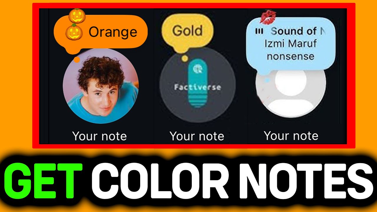 How To Make Notes Colorful In Instagram! - YouTube