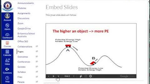 Embedding Google Slides in Canvas LMS Pages