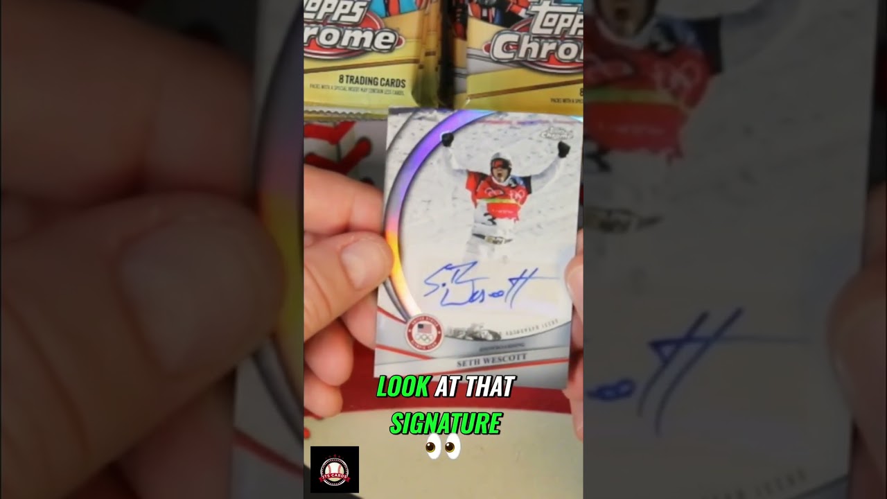 Crazy Seth Westcott Auto Card Signature - Is It A Sticker? #shorts
