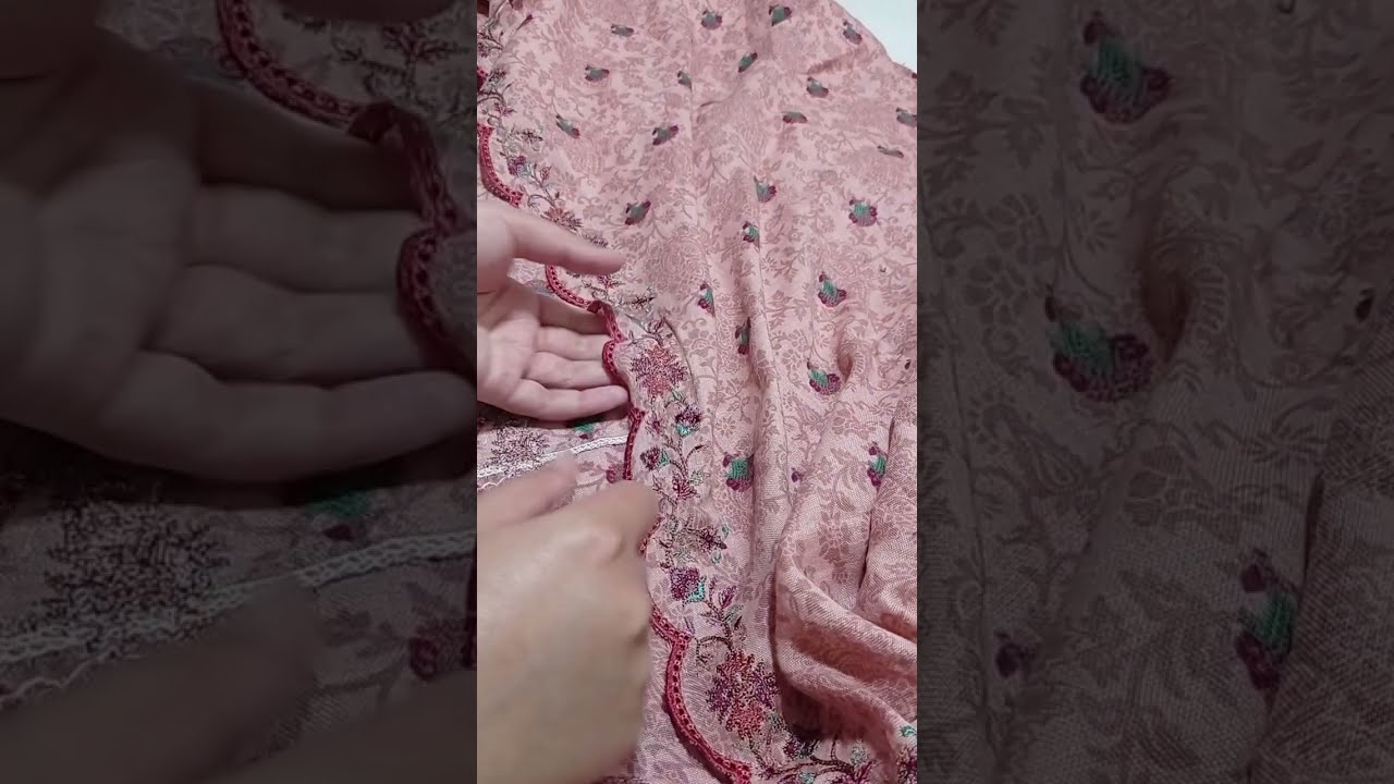 Kayseria embroidered shawl chicken kari 2pc dress or cut pieces ki new collection 