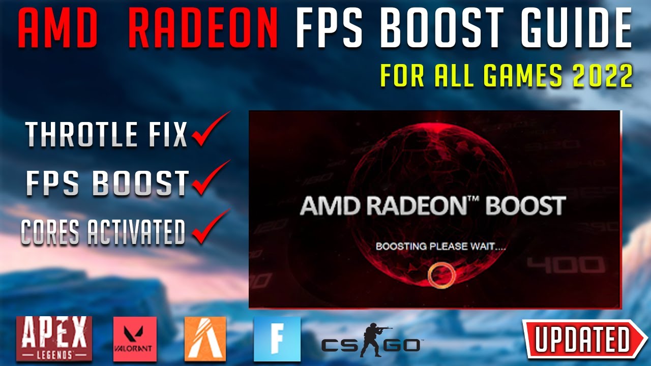 AMD RADEON FPS BOOST & Best Setting For All Games (2022) - YouTube