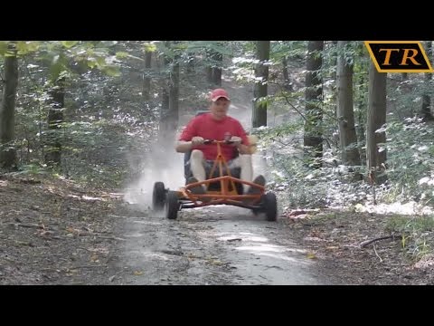 Самодельный картинг # Покатались по лесу( GoPed TRQ-DIY )