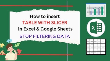 How to Insert Table with a Slicer | Slicer with Table instead of Filter | Hello Excel #viralvideos