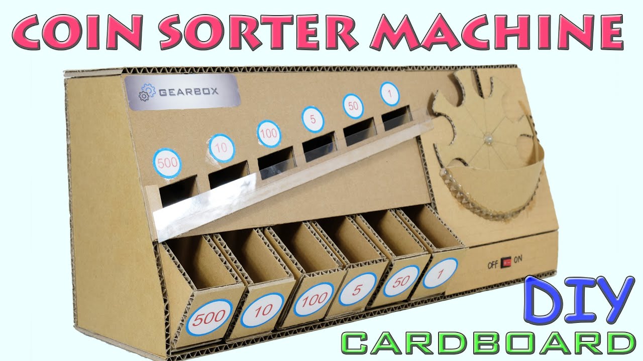 ✓How to make Coin Sorter Machine from Cardboard 🔴 Amazing DIY 
