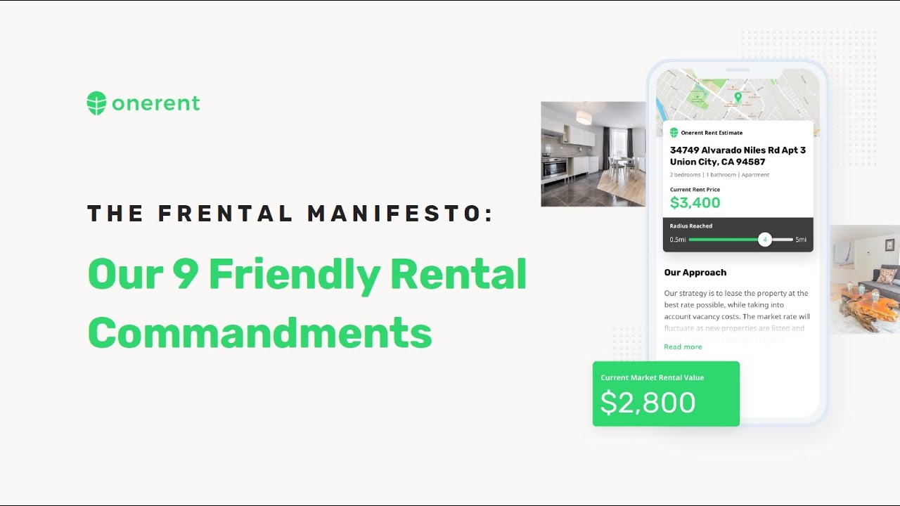 Frental Manifesto: Onerent's 9 Friendly Rental Commandments