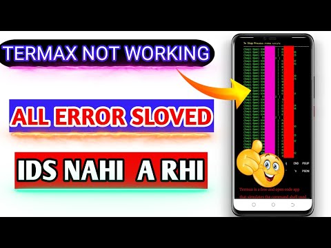 Termax not working || Fix all your errors in termax|| Termux Mai Ids Nahi Aa Rahi || Problem Solved