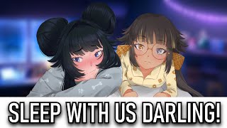 Sleepy Cuddles With Both Your Girlfriends ft  @WaffleInAToaster  [FF4M ASMR Audio Roleplay]