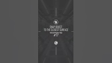 SNAP an OBJECT to the Closest Surface in Unreal Engine 5