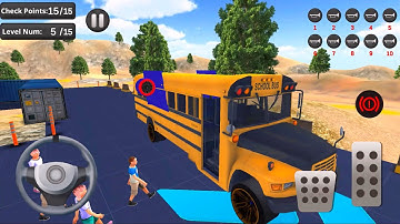 Flying Bus Driving simulator 2019: Free Bus Games - Best Android Gameplay