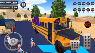 Flying Bus Driving simulator 2019: Free Bus Games - Best Android Gameplay screenshot 1