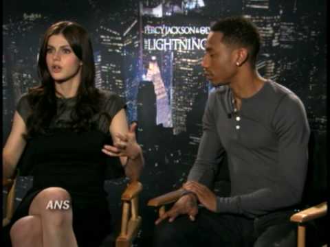 BRANDON T. JACKSON JR. & ALEXANDRA DADDARIO ANS PERCY JACKSON INTERVIEW